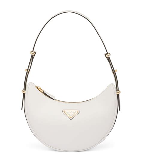 prada shoulder bag white|prada medium shoulder leather bag.